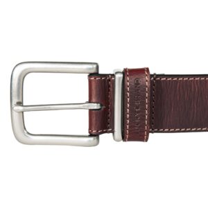 Lucky Brand Men Casual Belt, Leather Keeper-Brown, 40