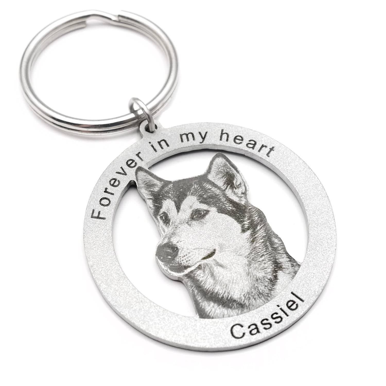 Portrait Your Pet Photo Key Chain Personalized Dog Keychain Custom Picture Keyrings Dog Photo Keyring Pet Keepsake JewelryPet Lover Gift