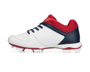 rip-it women's diamond softball cleat size 6.5 - red/white/navy