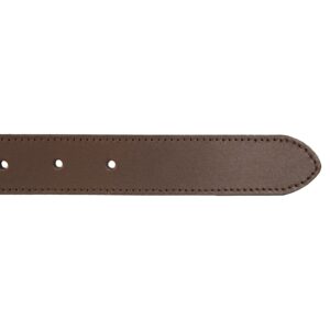 Lucky Brand Women Bold Fashion Statement Belts, Leather Double Ring-Brown, S (26-27")