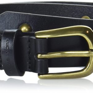 Lucky Brand Women Leather Bold Fashion Statement Belts, Domed Studded-Black, S (26-27")