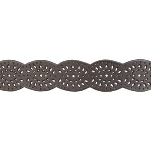 Lucky Brand Women Bold Fashion Statement Belts, Perforated Leather-Brown, XL (34-35")