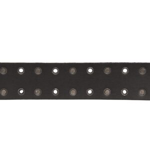 Lucky Brand Men Casual Leather Belt, Grommet and Stud-Black, 36