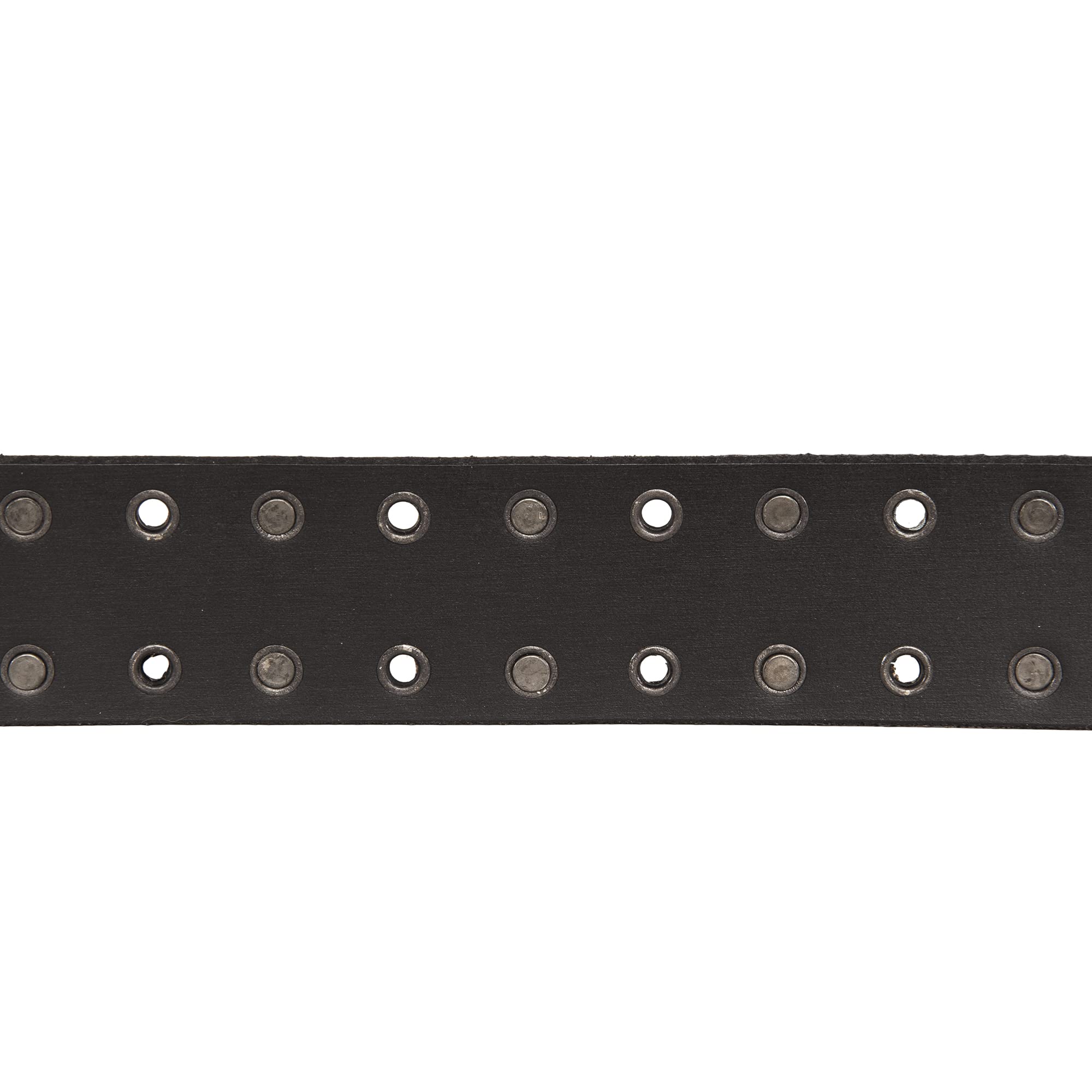 Lucky Brand Men Casual Leather Belt, Grommet and Stud-Black, 36