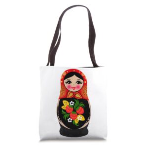 matryoshka russian nesting doll matryoshka dolls tote bag