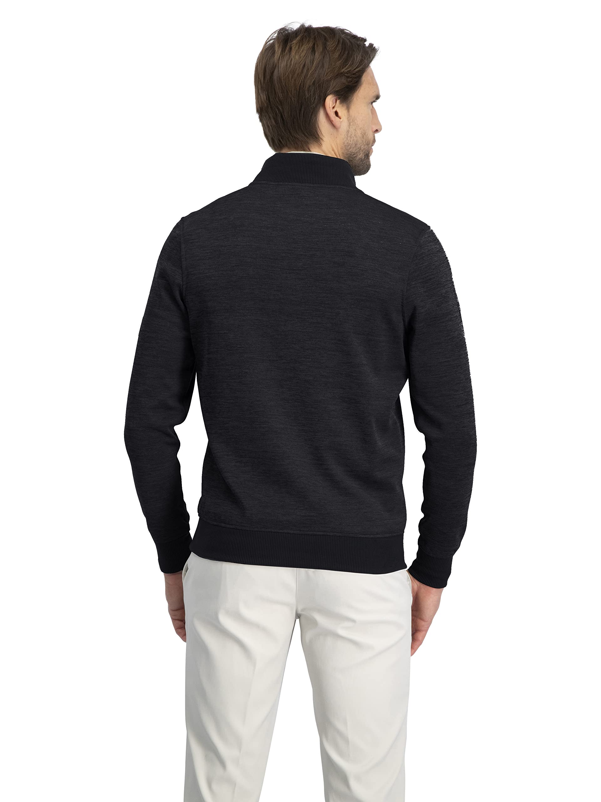 Three Sixty Six Dry Fit Pullover Sweaters for Men - Quarter Zip Fleece Golf Jacket - Tailored Fit