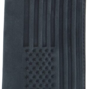 Lucky Brand Men's Trifold and L Wallet, Flag Embossed Leather-Black, Tri-Fold