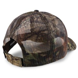 Armycrew XXL Oversize Hunting Camouflage Outdoor Structured Trucker Cap - Break Up - 2XL