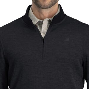 Three Sixty Six Dry Fit Pullover Sweaters for Men - Quarter Zip Fleece Golf Jacket - Tailored Fit