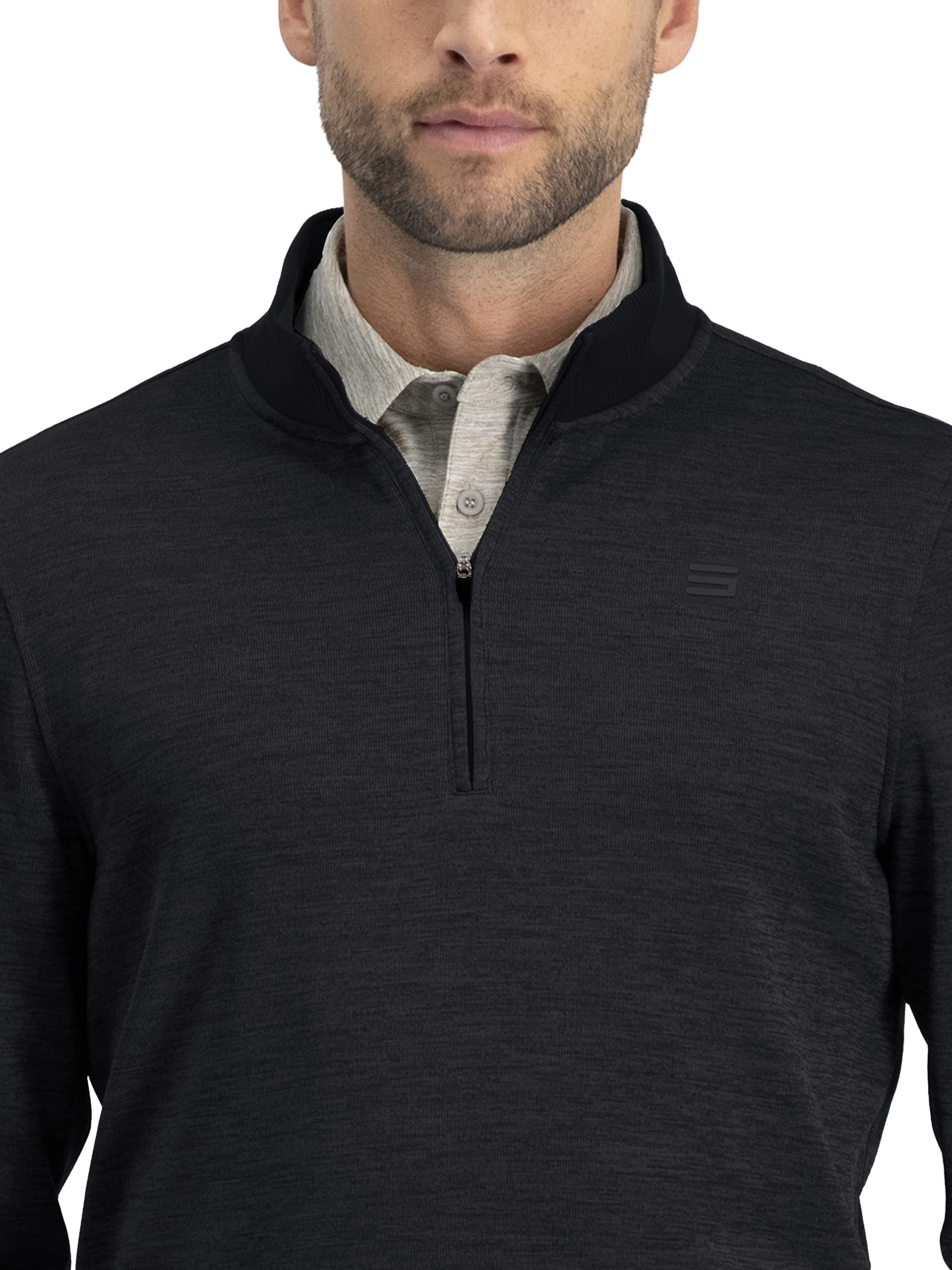 Three Sixty Six Dry Fit Pullover Sweaters for Men - Quarter Zip Fleece Golf Jacket - Tailored Fit