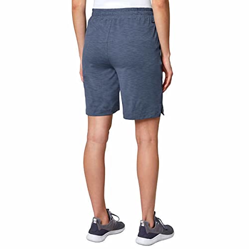 Mondetta Women's Active Bermuda Short (X-Large, Vintage Indigo Space Dye)