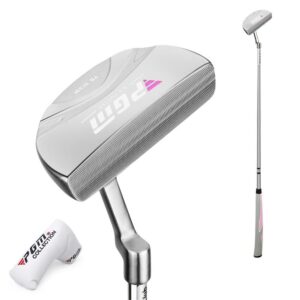 Golf Putter Right Handed Stainless Steel Golf Club Putters Golf Training Chipping Club Head for Women with Golf Headcover