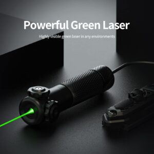 GL35 Green Laser Sight Green Dot Rifle Scope with 20mm Picatinny Mount and Pressure Switch Included