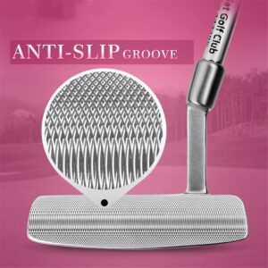 Golf Putter Right Handed Stainless Steel Golf Club Putters Golf Training Chipping Club Head for Women with Golf Headcover