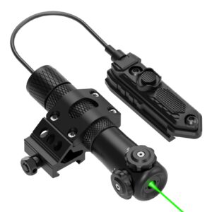 GL35 Green Laser Sight Green Dot Rifle Scope with 20mm Picatinny Mount and Pressure Switch Included