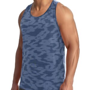 Zengjo Muscle Tank Tops for Men Athletic(Grey,XL)