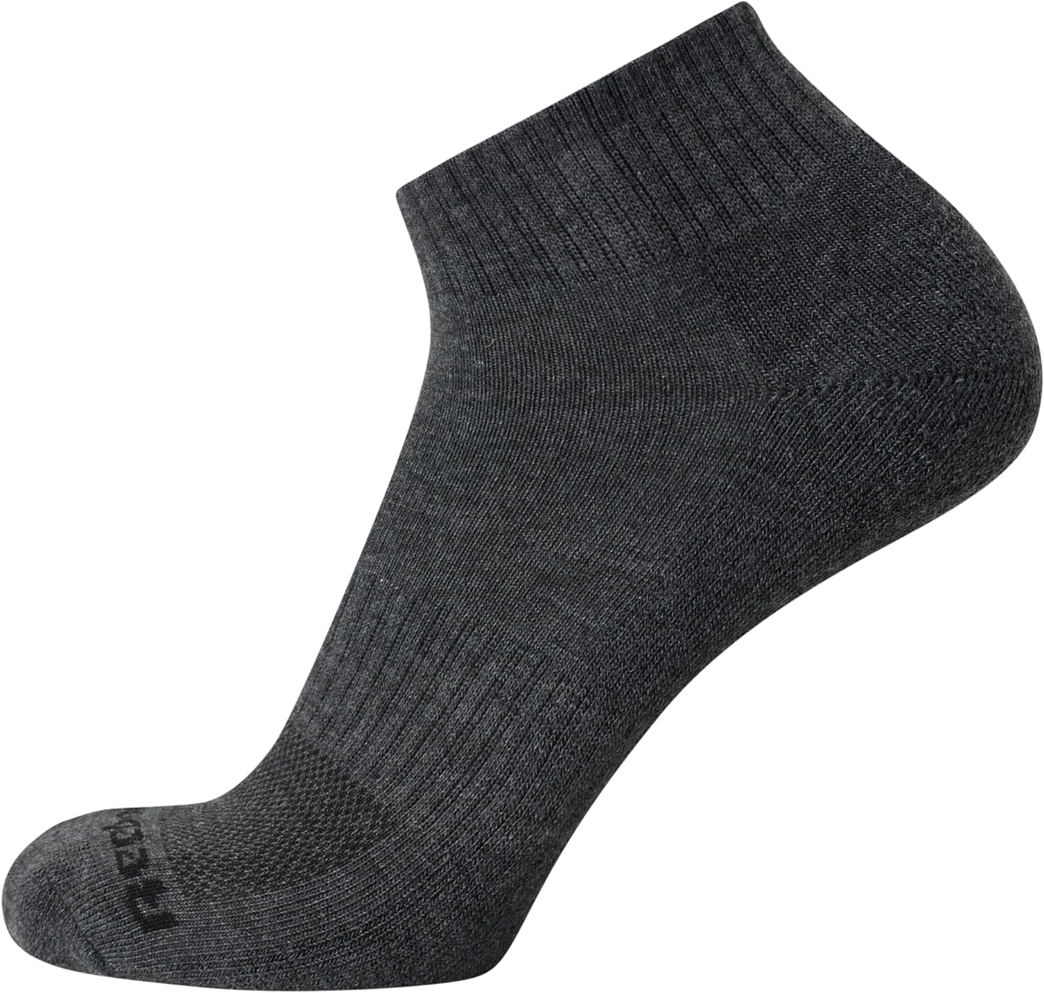 Reebok Men's Quarter Socks - 12 Pack Performance Cushion Comfort Socks - Breathable Athletic Ankle Socks for Men (6-12.5), Size 6-12.5, All Grey