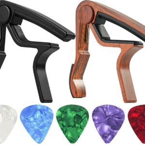 Guitar Capo for Acoustic and Electric Guitar Accessories 2 pack