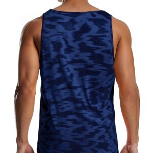 Zengjo Mens Athletic Tank Tops(Navy,XXL)