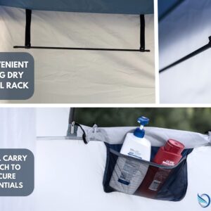 Double Shower & Changing Tent Privacy Beach & Camping Portable Pop Up Spray Tan & Toilet Shelter