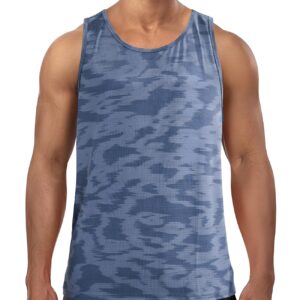 Zengjo Muscle Tank Tops for Men Athletic(Grey,XL)