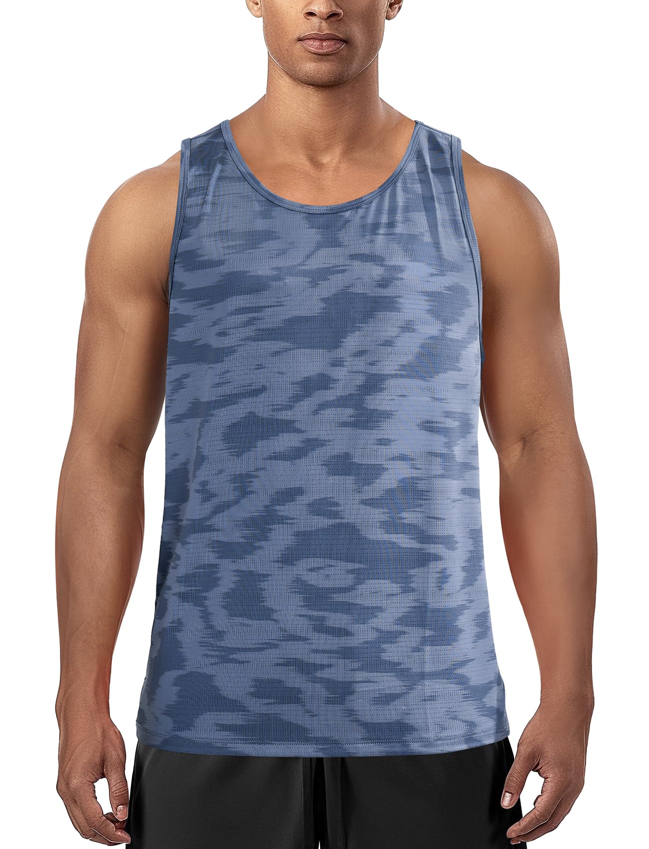 Zengjo Muscle Tank Tops for Men Athletic(Grey,XL)