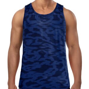 Zengjo Mens Athletic Tank Tops(Navy,XXL)