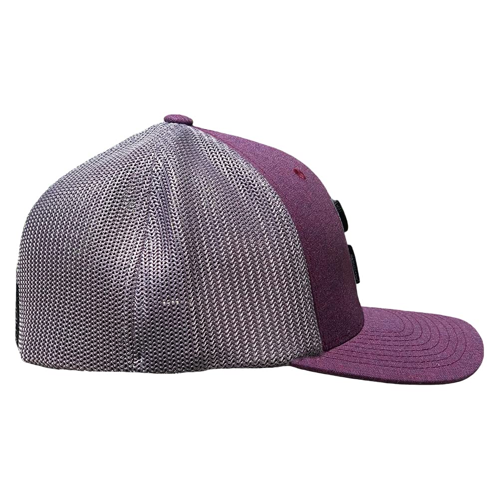 HOOEY Men's Cayman Flexfit Fitted Mesh Back Hat (US, Alpha, Large, X-Large, Purple/Grey)