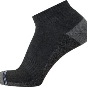 Nautica Men's Quarter Socks - 8 Pack Comfort Cushioned Athletic Ankle Socks for Men - Casual Men's Sports Socks, Size 6-12.5, Grey HeatherNavy