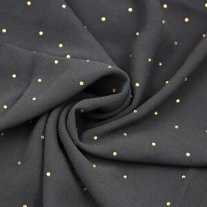 ZAFA Women Soft Chiffon Rhinestone Long Scarf Shawl Fashion Muslim Hijab Head Wrap Scarves