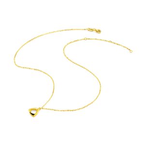 CHOW TAI FOOK 999 Pure 24K Gold Lit Collection Minimalist Triangle Necklace