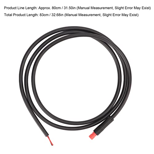 Demeras Electric Bike Conversion Cable, Mixed Material Electric Bike Signal Extension Line Premium Rubber Sturdy Durable for Signal