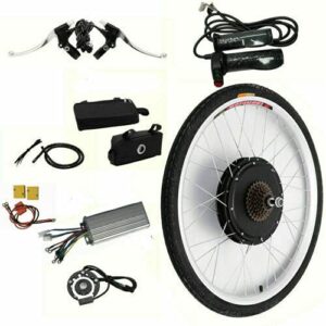 26" Rear Wheel Electric Bike Conversion Kit, 48V 1000W E-Bike Powerful Motor Kit Rear Wheel Hub Assembly Motor Kit without LCD display (US Stock)