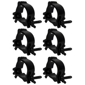 gxeabg 6 pack o-clamp stage lights truss clamp, 2 inch aluminum light clamps, fit for 48-51mm od tube/pipe, led par dj spots lights moving head beam spot clamps, heavy duty 220lbs