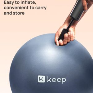 KEEP Anti-Burst Exercise Ball, Thickened Yoga Ball with Pump for Working Out, Birth Ball for Pregnancy, Anti Slip Stability Ball Chair - Swiss Ball for Core Strength and Physical Therapy