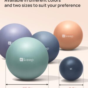 KEEP Anti-Burst Exercise Ball, Thickened Yoga Ball with Pump for Working Out, Birth Ball for Pregnancy, Anti Slip Stability Ball Chair - Swiss Ball for Core Strength and Physical Therapy