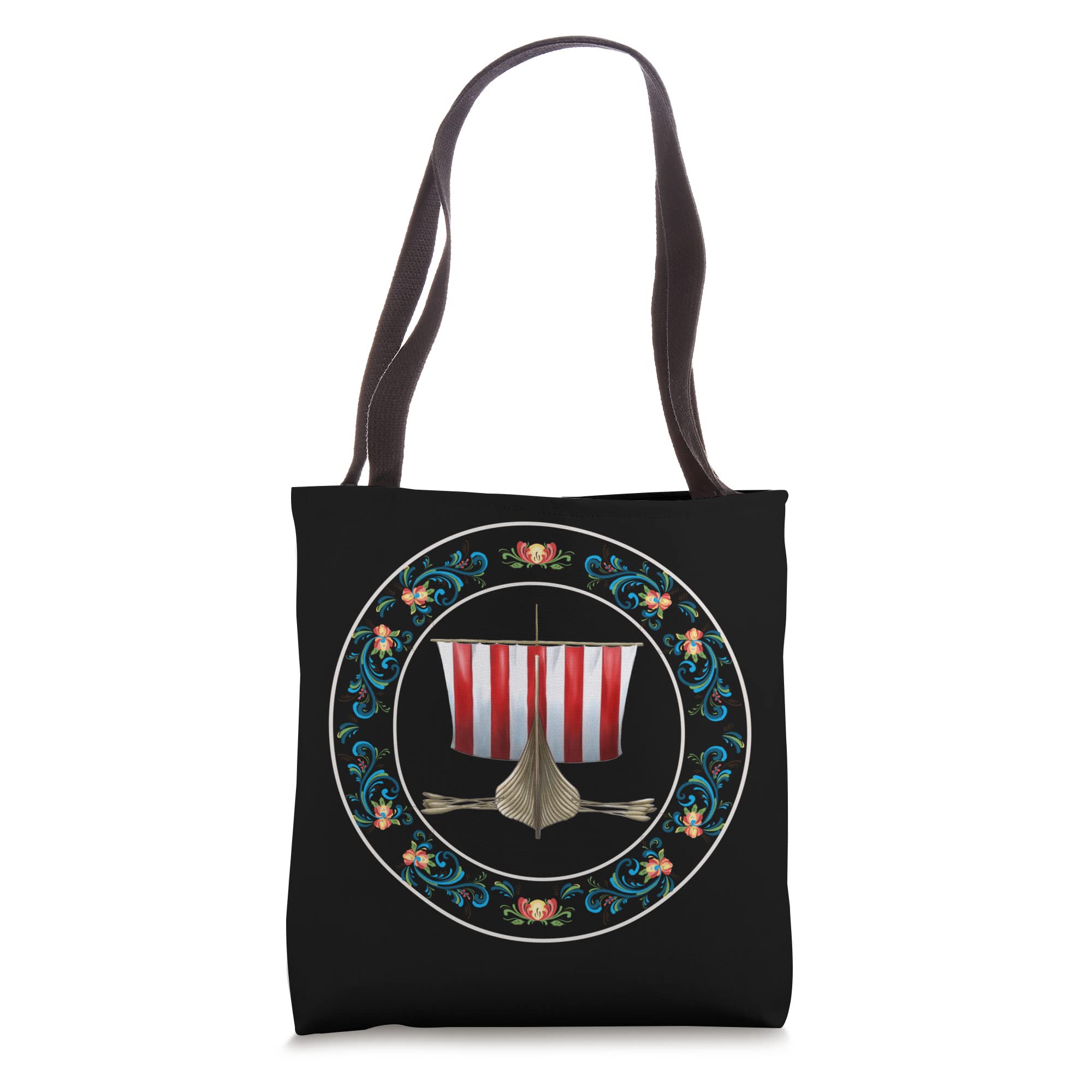 Scandinavian Viking Rosemaling Norway Gift Tote Bag