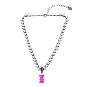 betsey johnson gummy bear tennis necklace