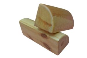 yoga-nation wooden quarter round yoga block- set of 2pc, yoga block, iyengar block, yoga accessories,pune iyengar yoga