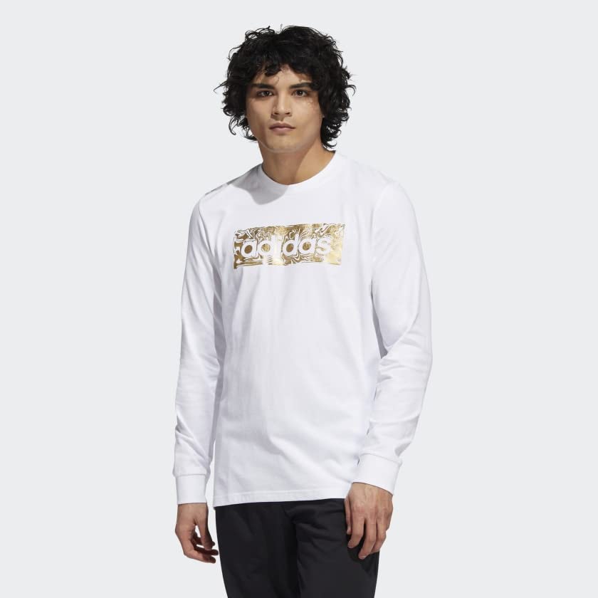 adidas Liquid Foil Long Sleeve Tee White 2XL