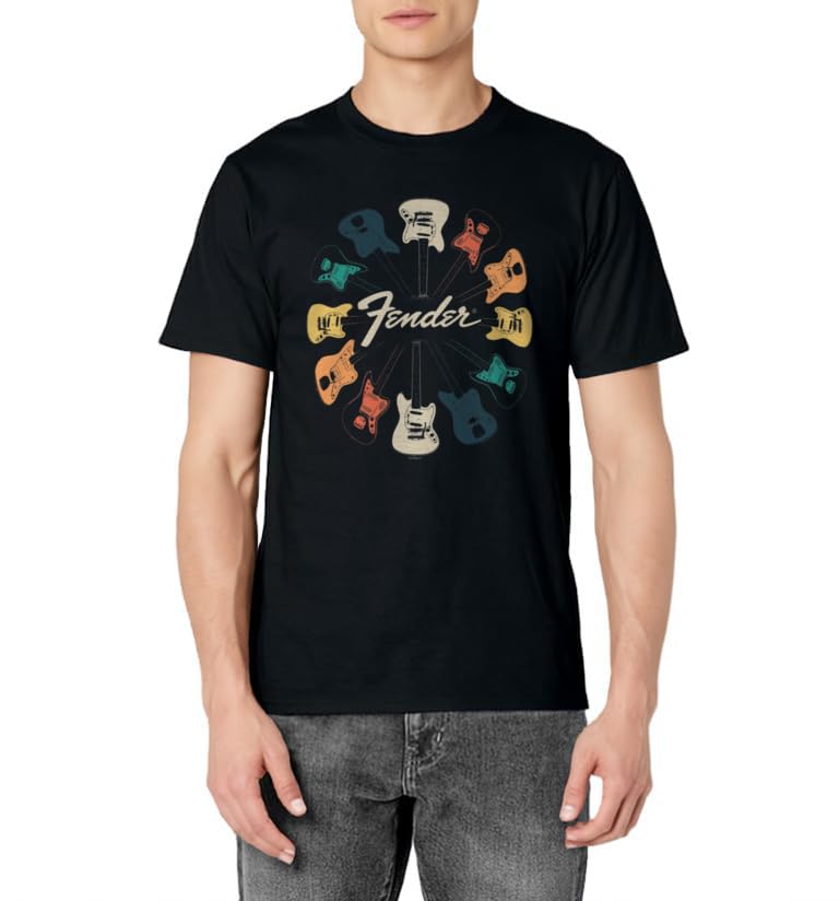 Fender Retro Guitar Kaleidoscope T-Shirt