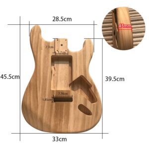 Polished Wood Type Electric Maple Guitar Barrel Body Unfinished Electric Guitar Barrel,Guitar Barrel