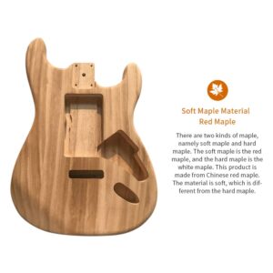 Polished Wood Type Electric Maple Guitar Barrel Body Unfinished Electric Guitar Barrel,Guitar Barrel