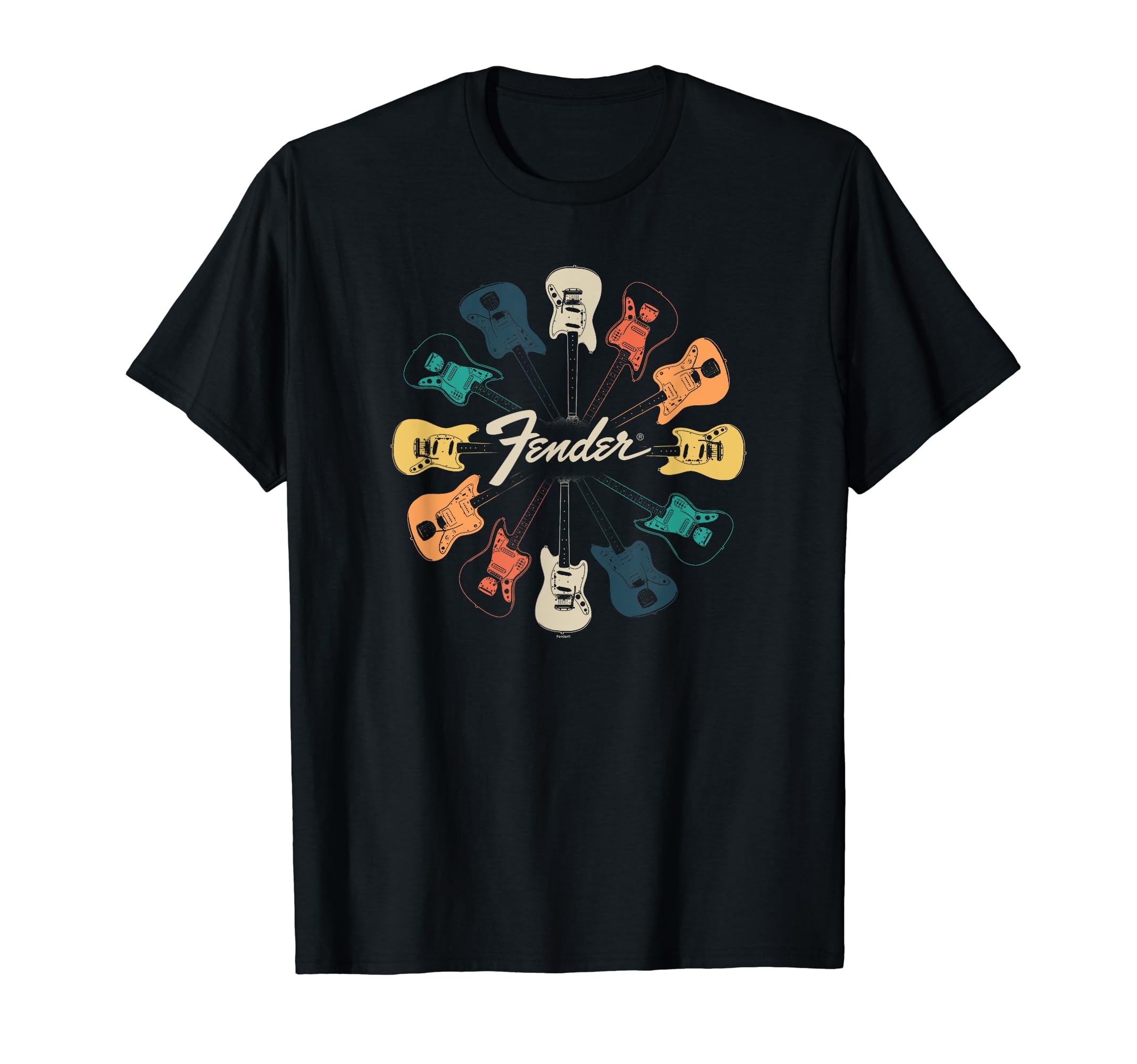 Fender Retro Guitar Kaleidoscope T-Shirt