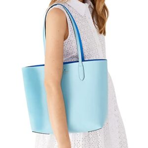 Kate Spade Ava Leather Reversible Tote (Fountain Blue)