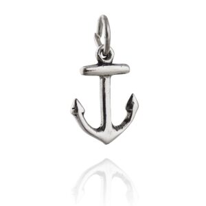 anchor charm sterling silver for bracelet nautical sail boat ship cruise marine