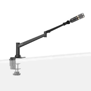 Smatree Mic Arm Desk Mount for Shure SM7B/SM58/MV7/AT2020 Mic, Shure SM7B Mic Stand, Metal Mic Arm Stand with 5/8" Adapter for Singing,Podcasts and Recording