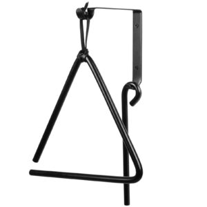 9 Inch Triangle Dinner Bell Hunging Bell Percussion Triangle bell With Striker outdoor bell Wall outside Bell Bracket Mounts indoor Steel Bell