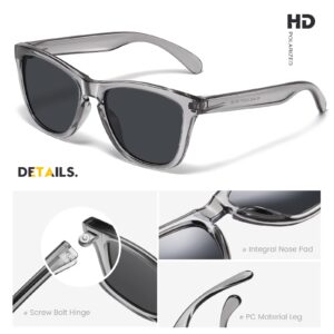 ELITERA Sunglasses Men/Women Polarized Sunglasses for Mens Womens Retro Mirror Lens for Driving Fishing UV400 Protection