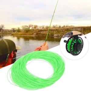 Fly Fishing Floating Line with Welded Loop,Strong Nylon Fly Line Floating Shooting Line,Welded Loops Fly Line Spool Fishing Tackle Accessory for Freshwater Saltwater(Verde)